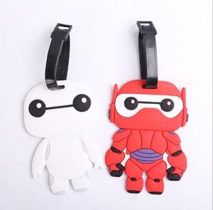 China Wholesale Travel Baggage Bag Tag Personalized Custom silicone soft pvc cartoon Luggage Tag factory