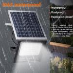 Patios High Power Outdoor Solar Flood Lights 100W Eco Friendly