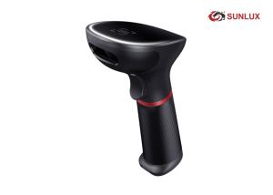 China ABS + TPU Shutter Imager Black Handheld 2D Barcode Scanner Fashionable factory