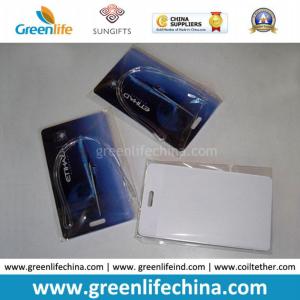 China Promotion Custom Rectange Shape Hard PVC Luggage Tag&amp;Loop factory