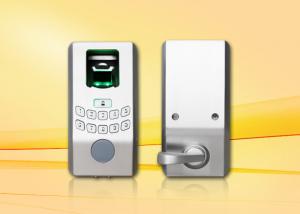 China Hotel Electric Biometric Fingerprint Door Lock With Illuminated Keypad factory