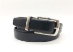 Men / Women Smooth Leather Dress Belt Zinc Alloy Pin Buckle 1-1/8”( 28mm ) Wide