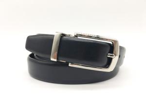 China Men / Women Smooth Leather Dress Belt Zinc Alloy Pin Buckle 1-1/8”( 28mm ) Wide Strap factory