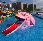 Kids Mini Pool Slide Whale Frog Shaped Fibreglass Swimming Pool Slide
