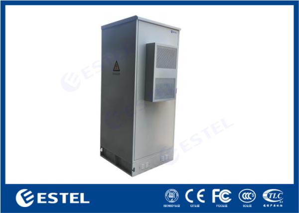 PG Gland Cable Inlet Outdoor Telecom Cabinet With Air Conditioner Front Door