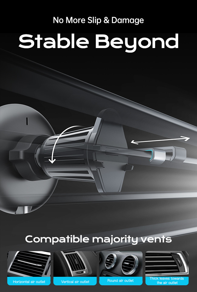 Convenient One-Handed Operation With Magnetic Wireless Charging Stand For Automotive And Customizable Running Light