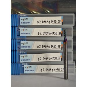 China MAE PLUS 2mm End Mill for Cooper Processing Φ2.0x6x4Dx50mm Non-Ferrous Metal Machining Mill factory