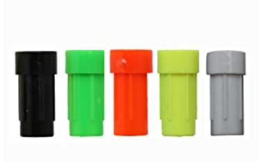 Id.300" (7.62mm) Crossbow Bolt Half Moon And Flat White Black Orange Green