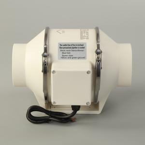 China White 100mm Hydroponic Inline Fan for High Speed Mix Flow Ventilation in Grow Tents factory