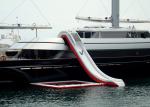 Cheap Price Giant Inflatable Water Spots , Inflatable Curved Yacht Boat Slide