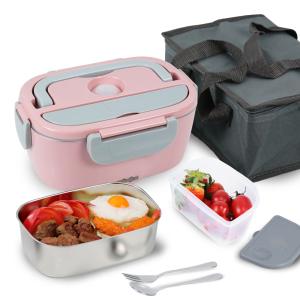 China Leak Resistant 304 Stainless Steel Electric Lunch Box 60W Food Container factory