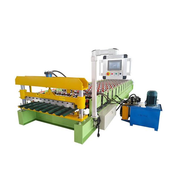 China PLC 1250mm 0.3mm Sheet Metal Roll Forming Machines factory