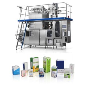 330ml UHT Milk Drillbag Aseptic Carton Filling Machine Food Grade