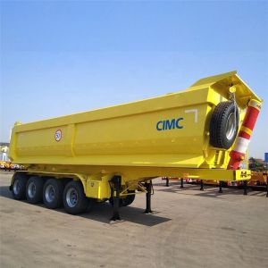 China Mechanical Suspension 40T 12R22.5 Tire Tipper Semi Trailer on sale