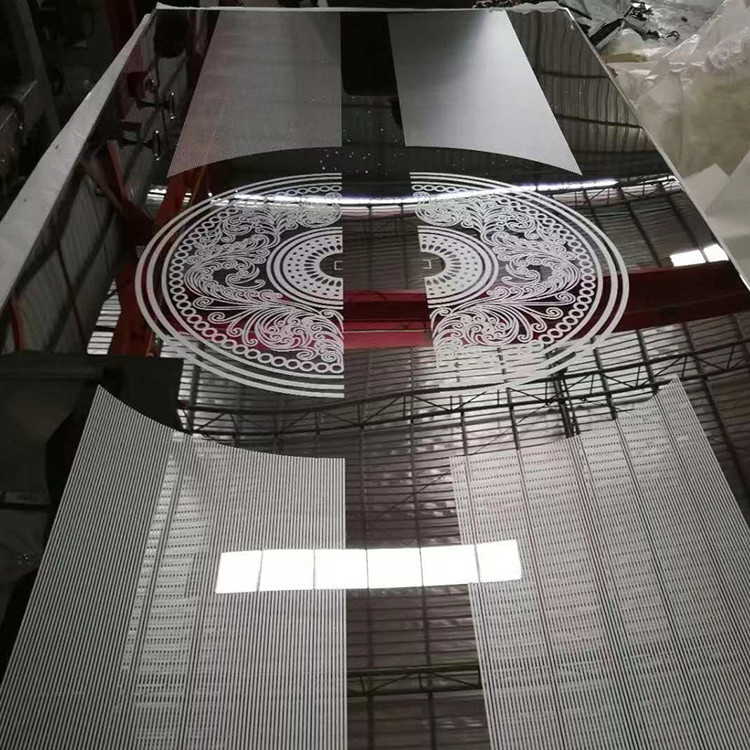 DIN Standard Elevator Stainless Steel Sheet 201 Mirror Finish Gold Etched