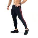 Zipper Men Running Pants Sports Fitness Tights Gym Jogger Bodybuilding