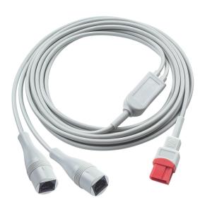 China Compatible for Spacelabs IBP Cable 10Pin to Double Abbott 3.5M factory