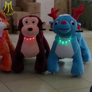 China Hansel happy rides on animal coin operated children rides car kids on ride dear cars factory