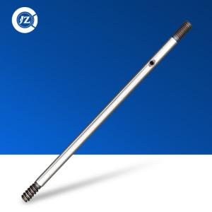 China #45 steel 12mm knurled keyway threaded electric fan motor shaft for industrial fan part factory