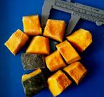Frozen Sweet Pumpkin Dice, blanched, variety of Ebis, origin of Heilongjiang,