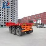2 Axles Tipping Dump Skeleton 40ft Container Tipper Trailer Chassis for 20ft