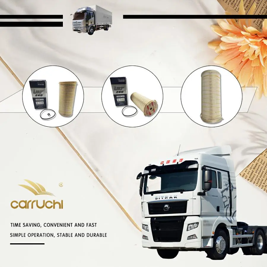 Reference NO. WG9925550182 2020TM-0R Fuel filter for SINOTRUK HOWO SITRAK T7H C7H TX T5G engine MC11 MC13 LGMG truck