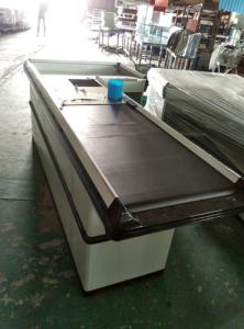 China Supermarket / Retail Shop Conveyor Belt Checkout Counter L2300 * W1200 * H850 MM factory