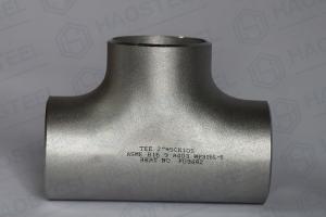 China BSPP Thread Industrial Pipe Fittings Casting Straight Stainless Steel Tee Fittings factory