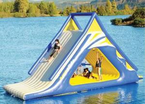 China giant kids N adults inflatable floating slide for outdoor water game use in the lake factory