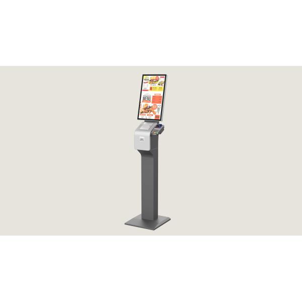 15.6 Inch Touch Screen Self Service Kiosk With POS Payment QR Scanner For Food Ordering