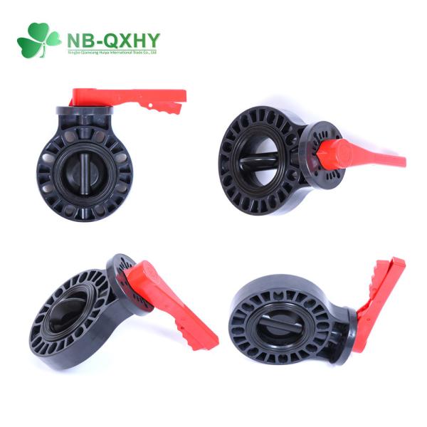 NB-QXHY CPVC UPVC 304 DN50-200 DIN Standard PVC Water Butterfly Valve for