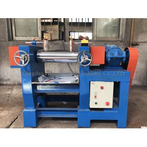Manual Two Rolls Open Mill Rubber Mixing 10 Inches Roller