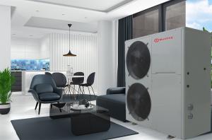 China 5p Side Blown Evi High Temperature Safe Air Source Heat Pump Copeland Compressor factory