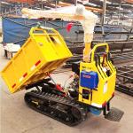 Hydraulic Truck Dumper 4 Tons Crawler Carrier Mini Dumper Loading