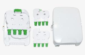China 8 Fibers Fiber Optic Distribution Box Wet Proof Fiber Optic Splitter Box For FTTH factory