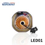 LED01 Double angel eye without fan motorcycle led headlight projector lens