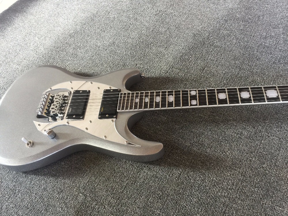 Top quality factory custom Silver Powder Mirror Panel High Quality Guitar/Anmiyue China Electric Guitar