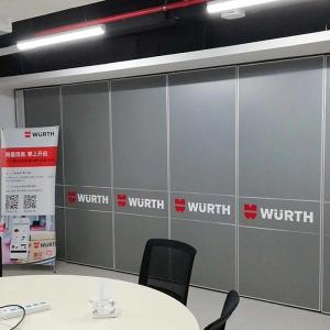 China Durable Acoustic Operable Office Partition Walls , India Conference Room Moveable Door factory