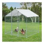Chicken Run Walk In Pet Cage Chicken Coop 10 Sizes Galvanised Metal Walk in