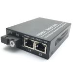 RJ45 Gigabit Ethernet Transceiver 100/100 Single Fiber Single Mode Media