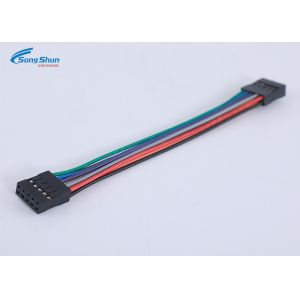 PVC Jacket Ribbon Cable Assemblies , Dupont Connector Cable Assembly