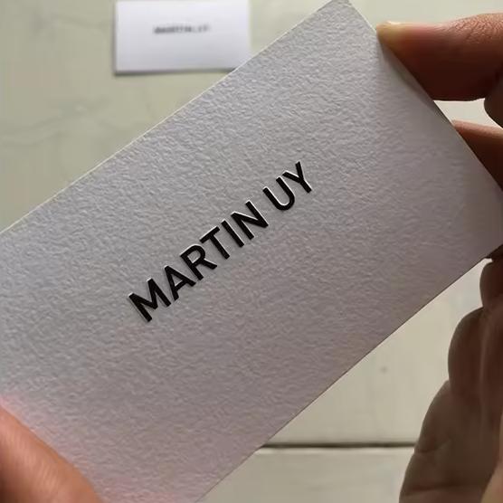 Luxury Sided Full Color Business Card Printing Raised Coated Soft Touch Hang Tags Labels