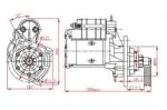 Waterproof Electric Engine Starter For VOLVO 240500 / 5001836 63216802