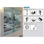 Bathroom Sliding Door System 107, Stainless Steel 304, Satin MIrror, glass