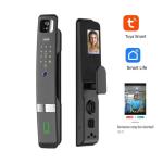 Aluminum Alloy Smart Door Lock Unlock with Tuya Face Password Fingerprint Card