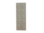Electrostatic Spraying Metal Office Lockers With Lock Ten Door Stable Performanc