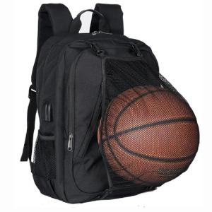 China Custom Travel Waterproof Usb Rucksack Outdoor Sports Football Basketball Backpack factory