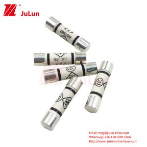 China ASTA BS1362 SS167 Compliant Ceramic Automotive Fuses With Flat Head Tubular Design factory