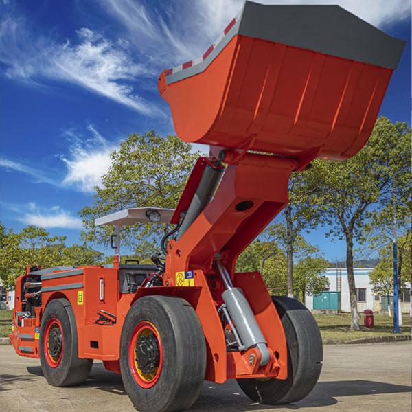 WJ-1 Underground Wheel Loader Lightweight Load Haul Dump Machine For Hard Rock