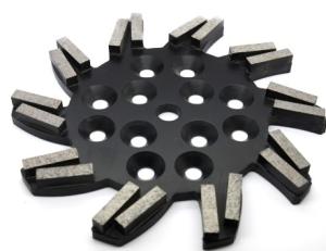 China 10”Double Seg Diamond Grinding Head Fast Grinding For Floor Grinders factory